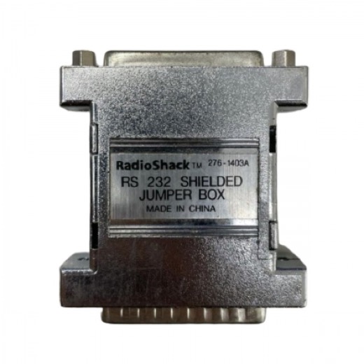 ADAPTADOR DB25M-DB25F RS232 SHIELDED JUMPER BOX 276-1403A RADIO SHACK