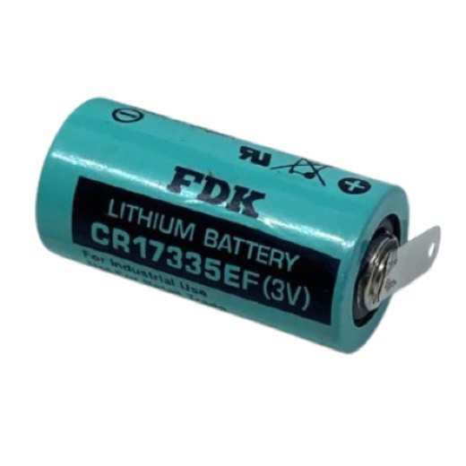 BATERIA DE LITHIUM 3V COM 02 TERMINAIS SOLDA FIO CR17335EF-TFT FDK_SANYO