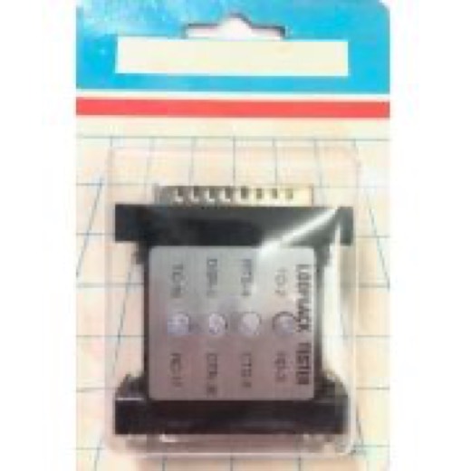 EMENDA ADAPTADOR RS232 CA146 DB25 MACHO PARA DB25 FEMEA LOOPBACK TESTER (DB25M-DB25F)