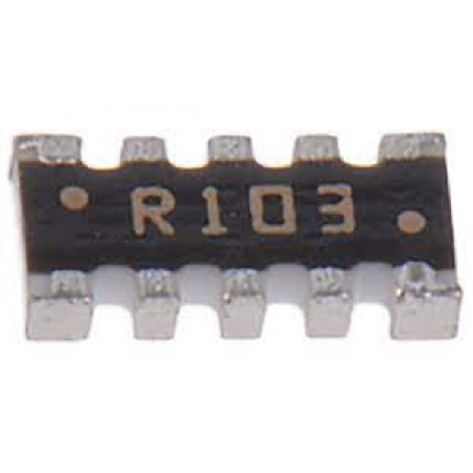 KIT COM 04 PEÇAS - REDE RESISTIVA SMD 1206 10 PINOS 08 RESISTORES 10K CAY17-103JALF BOURNS (CAY17103JALF)