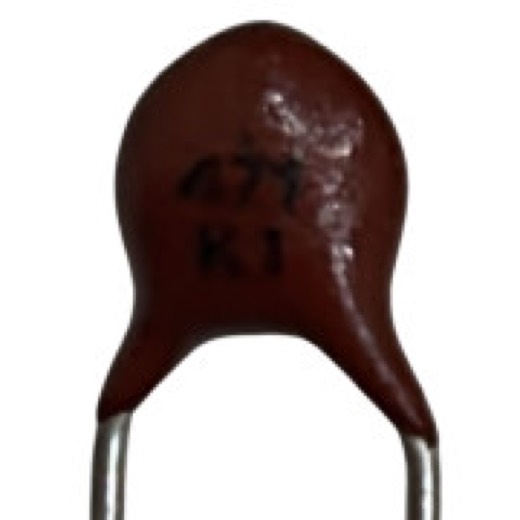 KIT COM 09 PEÇAS - CAPACITOR CERAMICO DISCO 470PF 100V 20% X5E 471K1 THOMSON