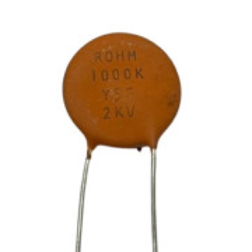 KIT COM 10 PEÇAS - CAPACITOR CERAMICO DISCO 1K 2KV Y5F 1NF 2KV 1K 2000V 1NF 2000V 1000K Y5F 2KV ROHM