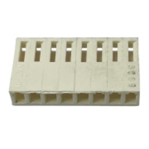 KIT COM 20 PEÇAS - CONECTOR ALOJAMENTO KK 08 VIAS FEMEA 180° 3,96MM 3069-B08 MOLEX